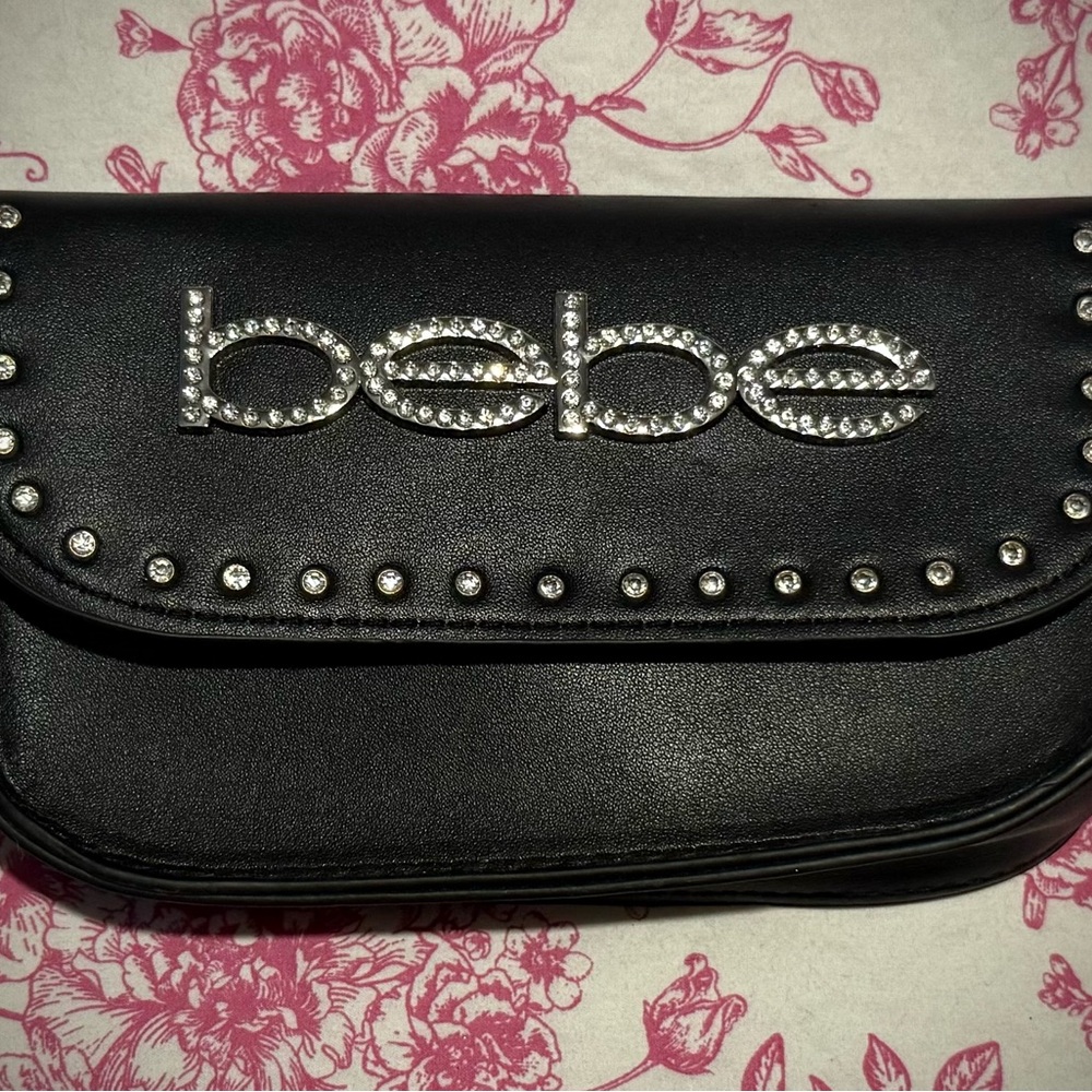 Bebe Black Studded Women's Bag